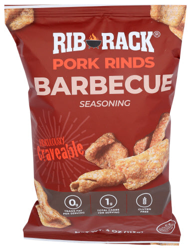 RIB RACK PORK RINDS BARBECUE - 4 OZ