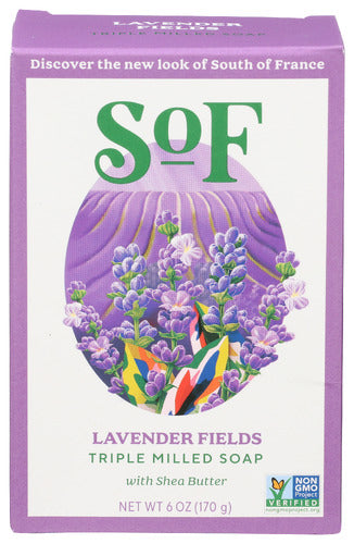 SOUTH OF FRANCE SOAP BAR LAVENDER FIELDS - 6 OZ