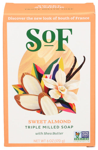 SOUTH OF FRANCE SOAP BAR SWEET ALMOND - 6 OZ