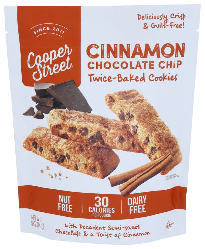 Cooper Street 
Cookies Cinnamn Choc Chip, 5 OZ.
