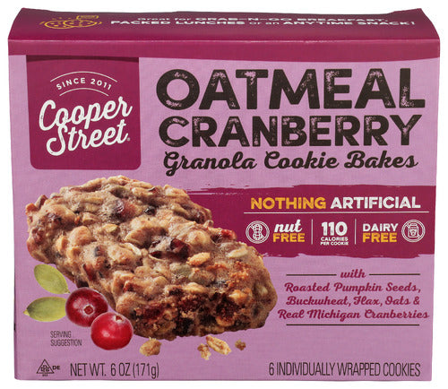 Cooper Street 
Oatmeal Bakes Crnbry, 6 OZ.