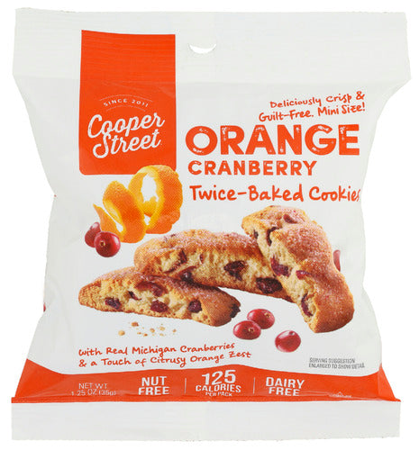 Cooper Street 
Cookies Orange Cranberry, 1.25 OZ.