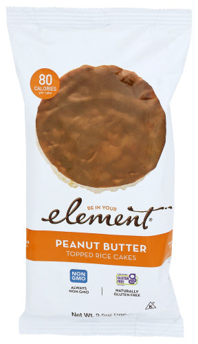 ELEMENT SNACKS CAKES RICE PEANUT BUTTER - 3.5 OZ