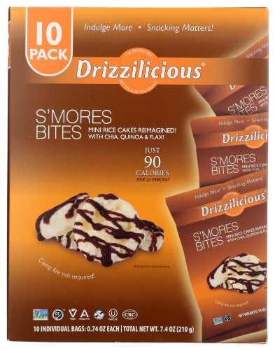 DRIZZILICIOUS RICE CRISP SMORES 10PK - 0.74 OZ