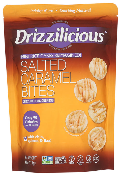 DRIZZILICIOUS RICE CAKES MINI SLTD CRML - 4 OZ