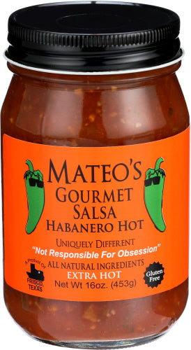 MATEOS GOURMET SALSA HABANERO - 16 OZ
