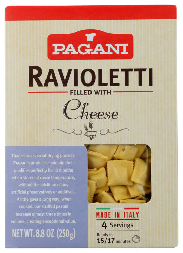 Pagani Ravioletti With Cheese, 8.5 OZ.