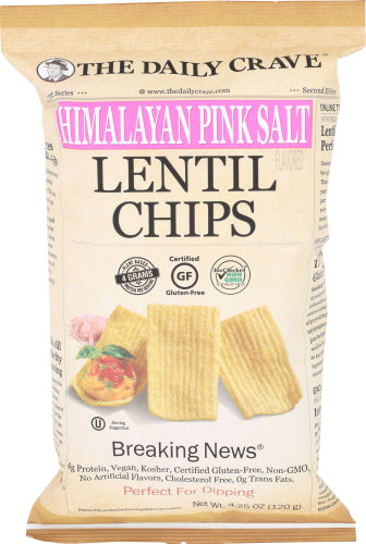 THE DAILY CRAVE CHIP LENTIL HIMLYN PNK SL - 4.25 OZ