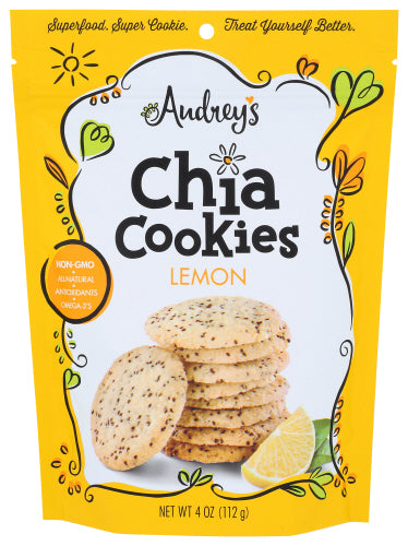 Audreys 
Cookie Chia Lemon, 4 OZ.