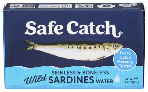 Safecatch Sardine Wild Blsl In Watr, 4.4 OZ.