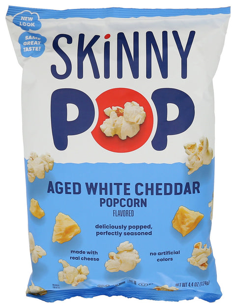 SKINNY POP POPCORN AGED WHT CHEDDAR - 4.4 OZ