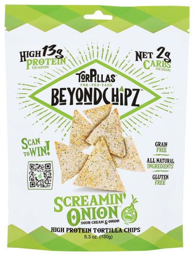 BEYONDCHIPZ CHIPS SCREAMIN ONION - 5.3 OZ