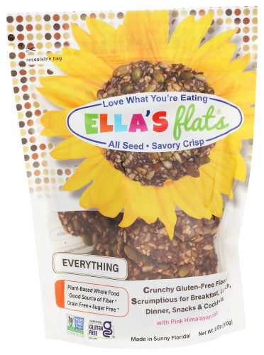 ELLAS FLATS CRACKERS EVERYTHING - 4.8 OZ