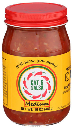 Cat 5 Salsa 
Salsa Medium, 16 OZ.