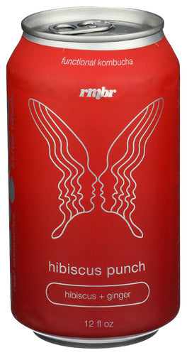 Rmbr Kombucha Hibiscus Punch, 12 FO.