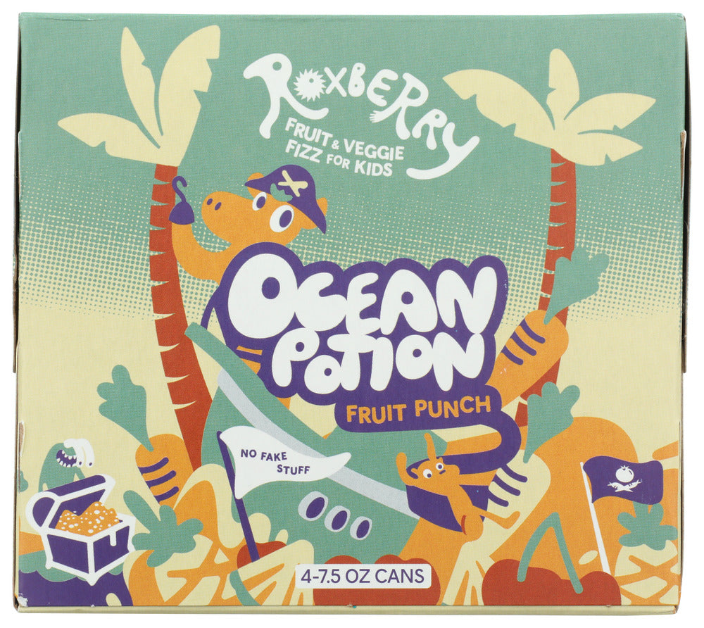 Roxberry Water Kids Ocean Ptn 4Pk, 30 FO.