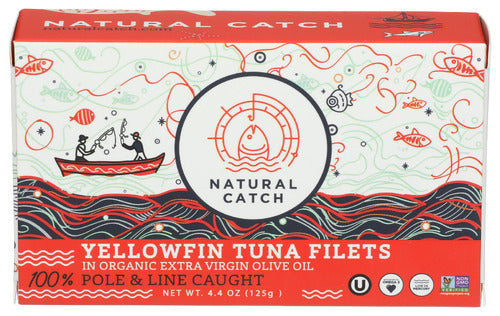 Natural Catch Yellowfin Tuna Slcs Evoo, 4.4 OZ.