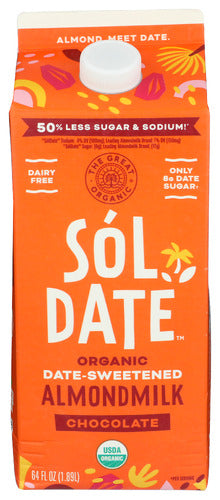 SOL DATE MILK ALMOND DT SWT CHOCO - 64 FO