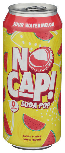 No Cap Soda Pop Soda Pstbtc Sour Watrmln, 16 FO.