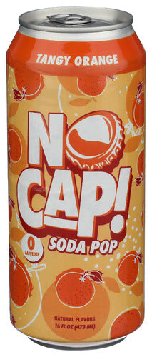 No Cap Soda Pop Soda Pstbtc Tangy Orange, 16 FO.