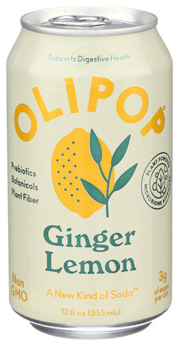 Olipop Tonic Sprklng Gngr Lemon, 12 FO.
