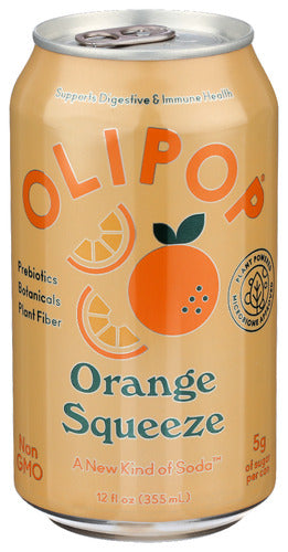 Olipop Soda Orange Squeeze Tonic, 12 FO.