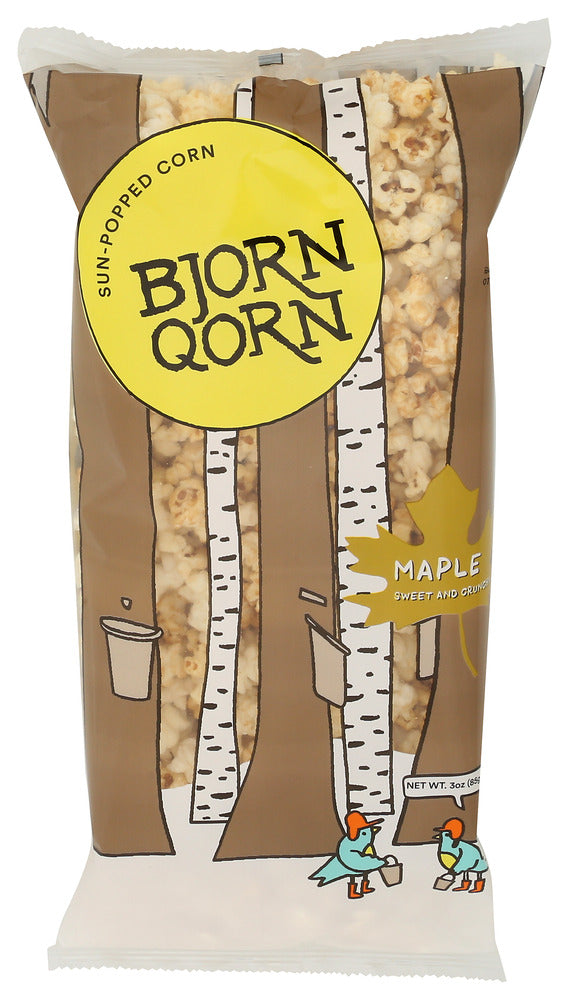 BJORNQORN POPCORN MAPLE SUNPOPPD - 3 OZ