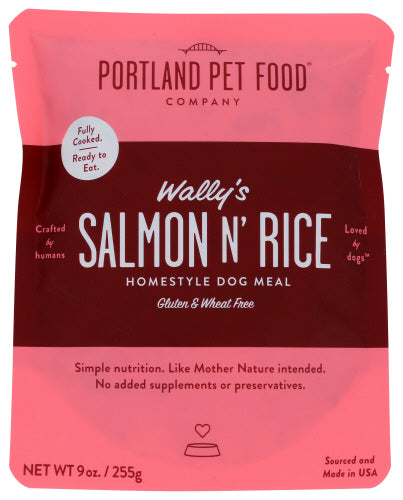 Portland Pet Food Company Dog Food Salmon And Rice, 9 OZ