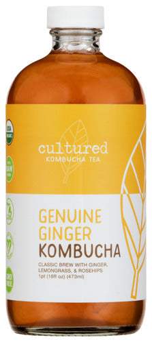 CULTURED KOMBUCHA CO TEA KOMBUCHA TRPL GINGER - 16 FO