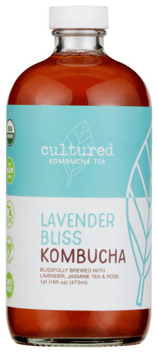 CULTURED KOMBUCHA CO TEA KOMBUCHA LAVNDR BLSS - 16 FO