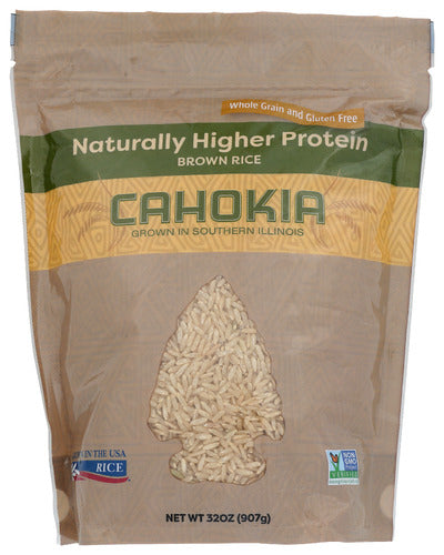 CAHOKIA RICE RICE BROWN - 32 OZ