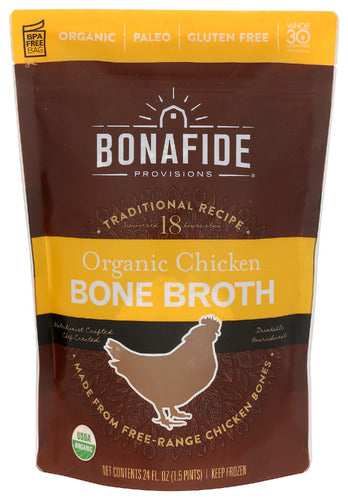 BONAFIDE BROTH CHCKN BONE ORG FRZ - 24 OZ