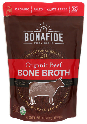 BONAFIDE BROTH BEEF BONE FRZ - 24 OZ