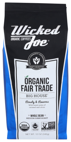 WICKED JOE COFFEE COFFEE BIG HOUSE WHLEBEAN - 12 OZ