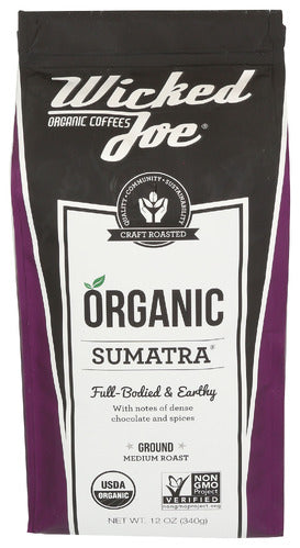 WICKED JOE COFFEE COFFEE SUMATRA GROUND - 12 OZ