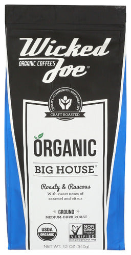 WICKED JOE COFFEE COFFEE BIG HOUSE GROUND - 12 OZ