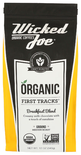 WICKED JOE COFFEE COFFEE BRKFST BLND GRND - 12 OZ