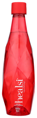 HEALSI WATER BOTTLE RED SPARKLING - 16.9 FO