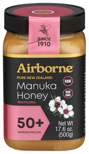 Airborne Honey 
Honey Manuka50 Mltflrl, 17.64 OZ.