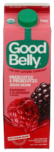 GOOD BELLY JUICE RASP BLKBRY NSA - 32 FO