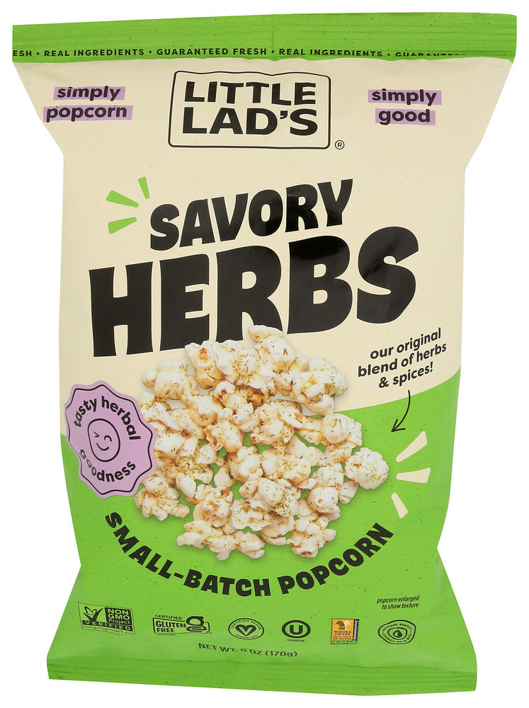 LITTLE LADS POPCORN SAVORY HERBS - 6 OZ