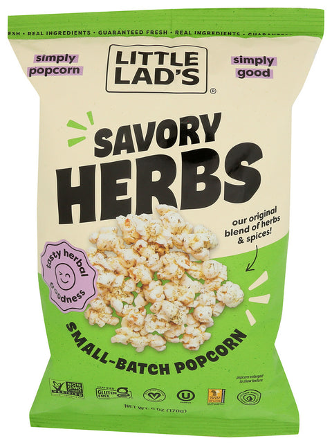 LITTLE LADS POPCORN SAVORY HERBS - 6 OZ