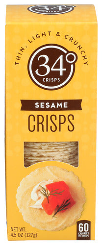 34 Degrees 
Crispbread Sesame, 4.5 OZ.