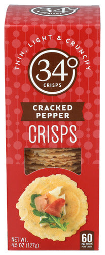 34 Degrees 
Crispbread Crkd Pppr, 4.5 OZ.