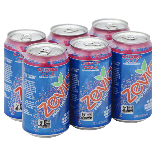 ZEVIA SODA COLA CHERRY 6PK - 72 FO
