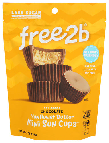 FREE2B FOODS CHOC CUP RICE MINI - 4.2 OZ