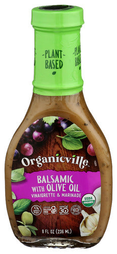 Organicville Drssng Vngrt Ooil Balsmc Org, 8 OZ.