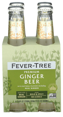 FEVER TREE SODA 4PK GINGER BEER - 27.2 FO