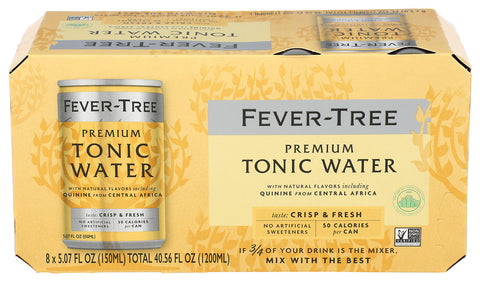 FEVER TREE SODA 8PK TONIC WATER - 40.56 FO
