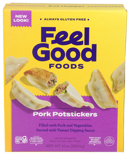 FEEL GOOD FOODS POTSTICKERS PORK - 10 OZ